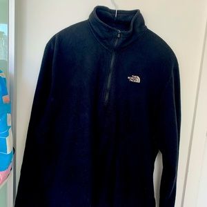 Men’s XL The North Face Fleece, Half Zip, Black